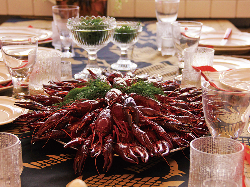 ザリガニパーティー　フィンランド