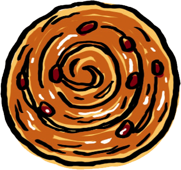 パン・オ・レザン　イラスト