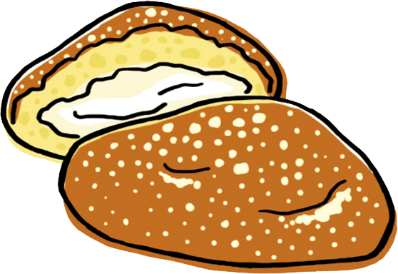 マラサダ　イラスト