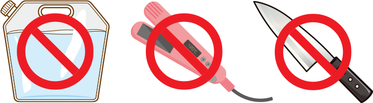 機内持ち込みできない荷物