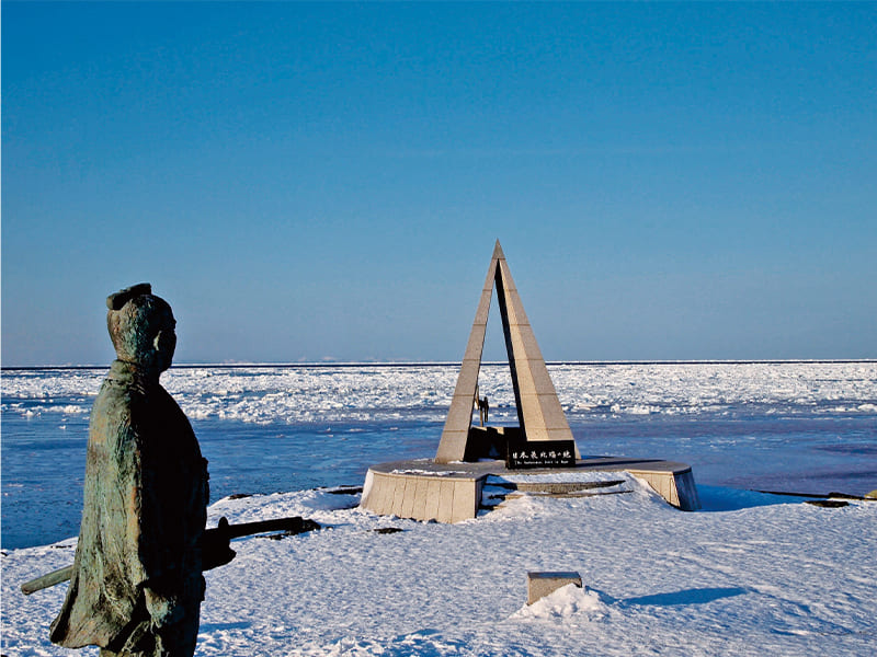 宗谷岬氷雪景色