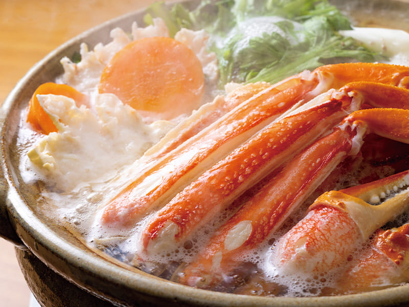 旬のカニ鍋