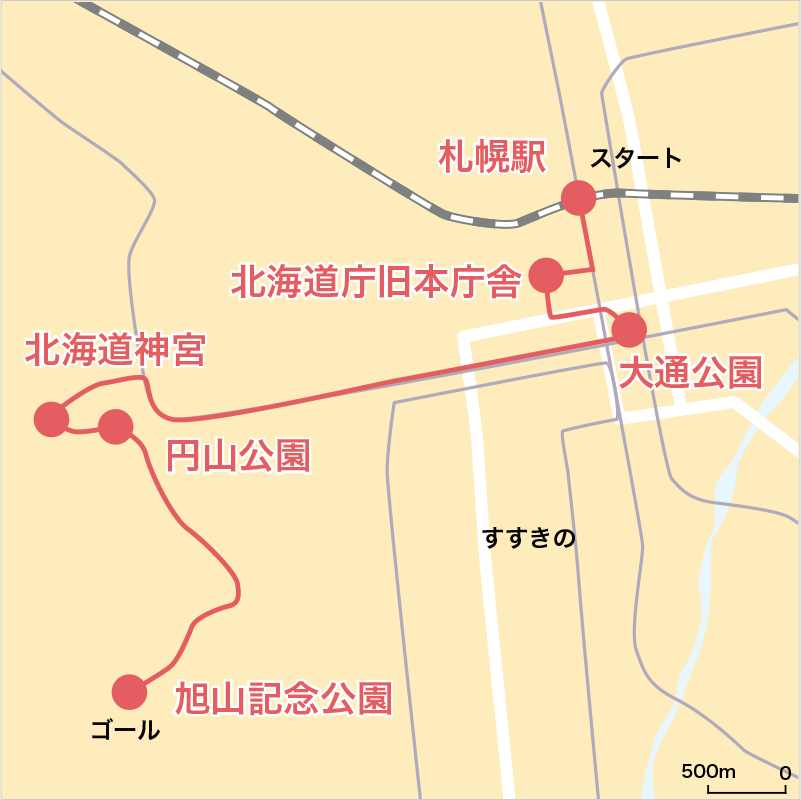 札幌　1日コース