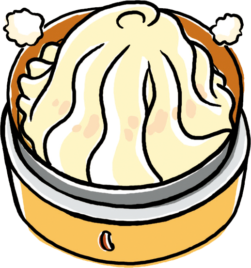 滬江小龍包　イラスト