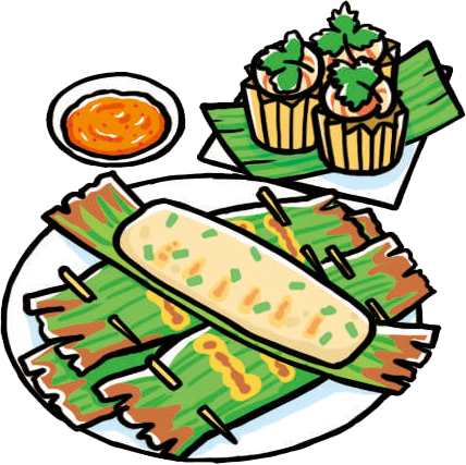 ニョニャ料理　オタオタ　イラスト