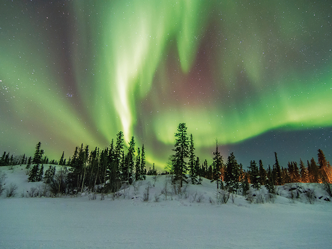 イエローナイフ　オーロラ