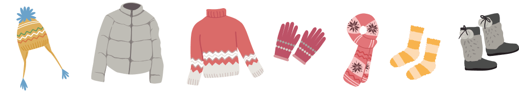 オーロラ観賞の服装 冬（11月〜3月）