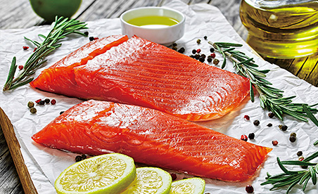 燻製のサーモン