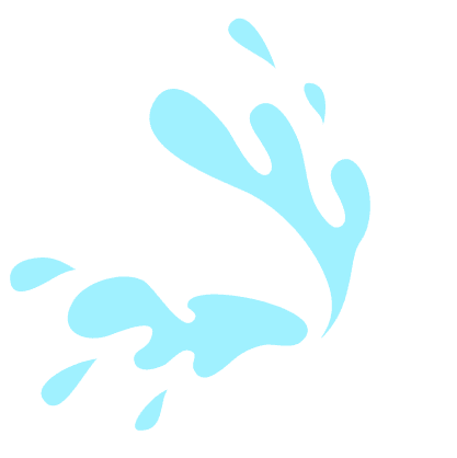 水しぶきのイラスト