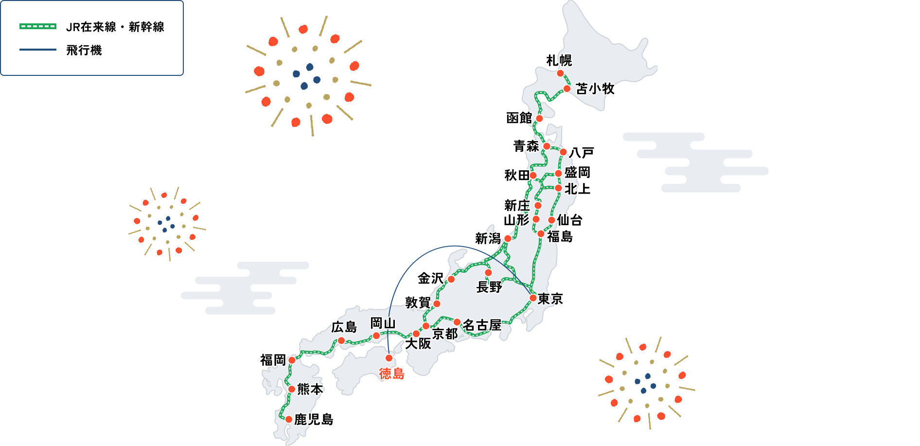 阿波おどり会場への交通手段のご案内