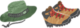 登山道具のイラスト