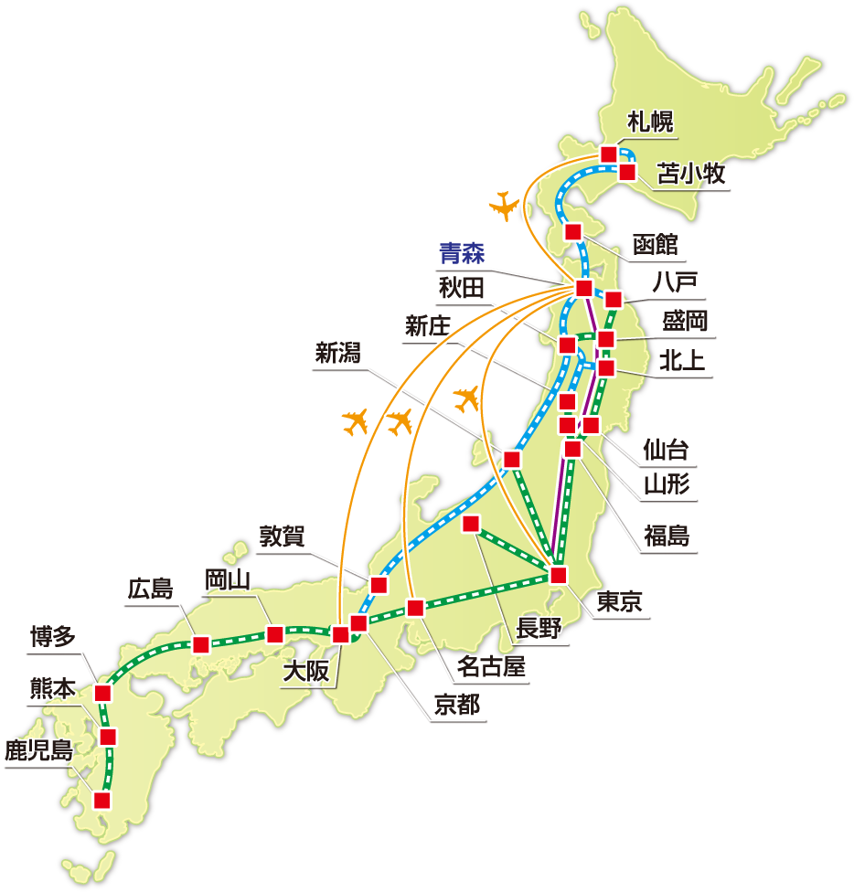 青森ねぶた祭のMAP