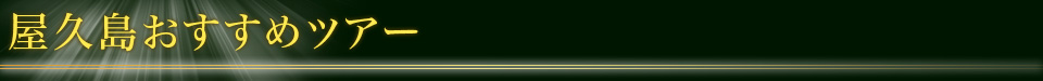 屋久島おすすめツアー