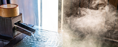 源泉かけ流しの温泉宿