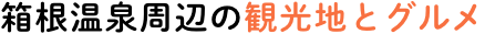 箱根温泉周辺の観光地とグルメ