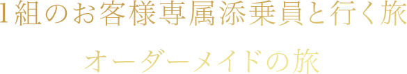 1組のお客様専属添乗員と行く旅オーダーメイドの旅