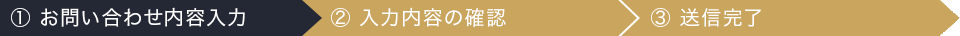 1.お問い合わせ内容入力